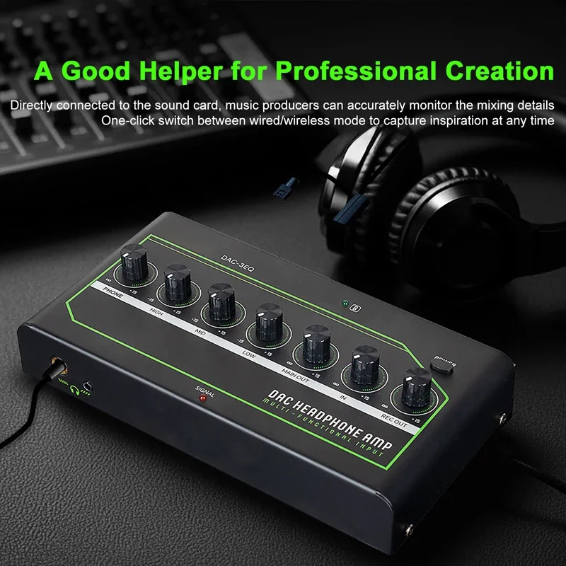 

Multi-function Audio Amplifier Built-In Bluetooth Phone Computer Game Digital Analog Headphone Amplifier Mini Earphone Amplifier