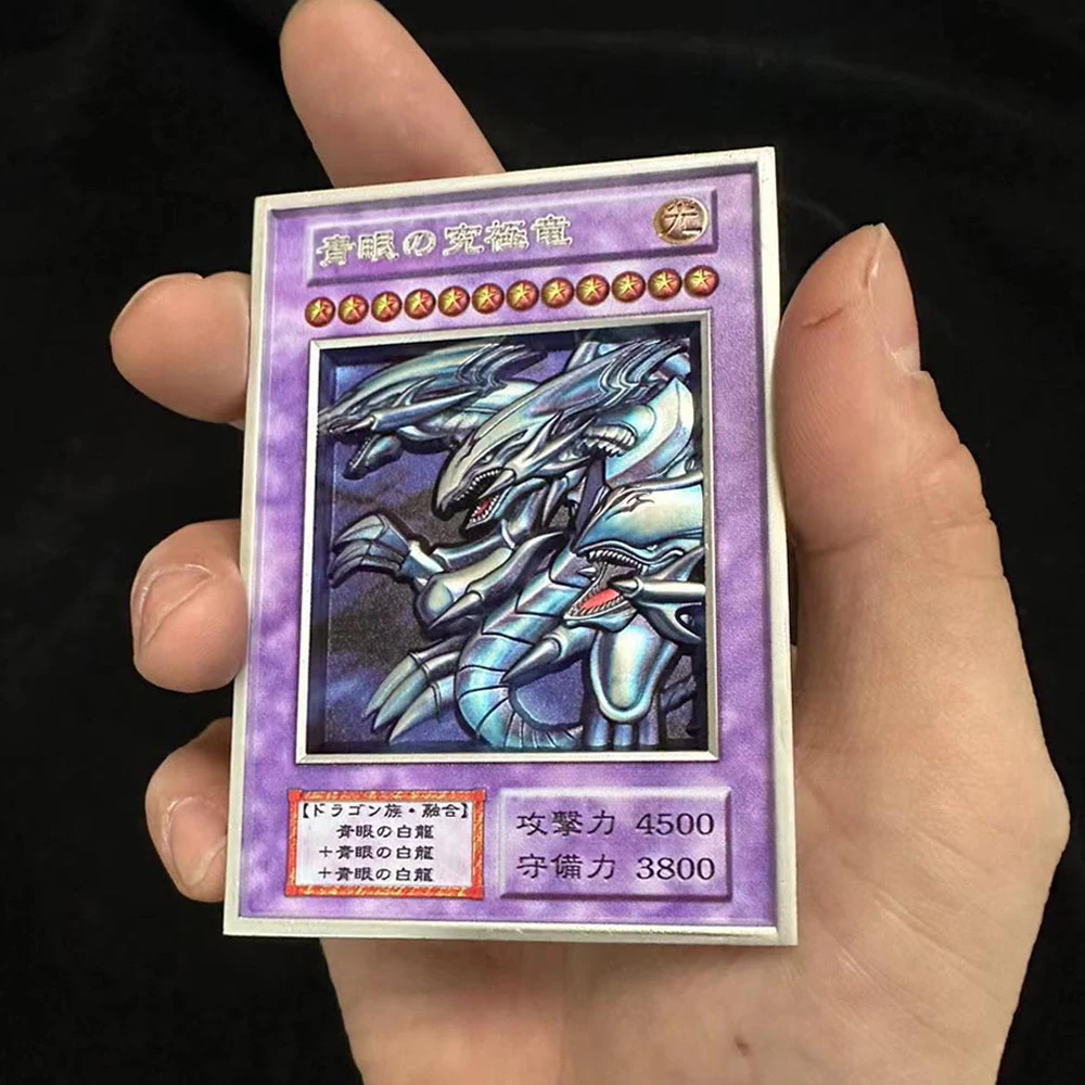 Self Made New Yu Gi Oh! Dark Magician Girl Colorful Metal Embossed Three-Dimensional Card Anime Collection Card Gift Toys