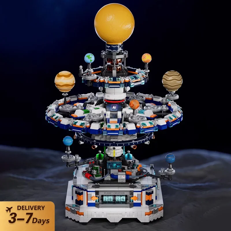 Blocs de construction solaires interstellaires de l'Univers, série Espace Soleil Terre, modèle d'assemblage éducatif scientifique, briques, ornement de maison, jouets créatifs, cadeaux pour adultes, 2900 pièces