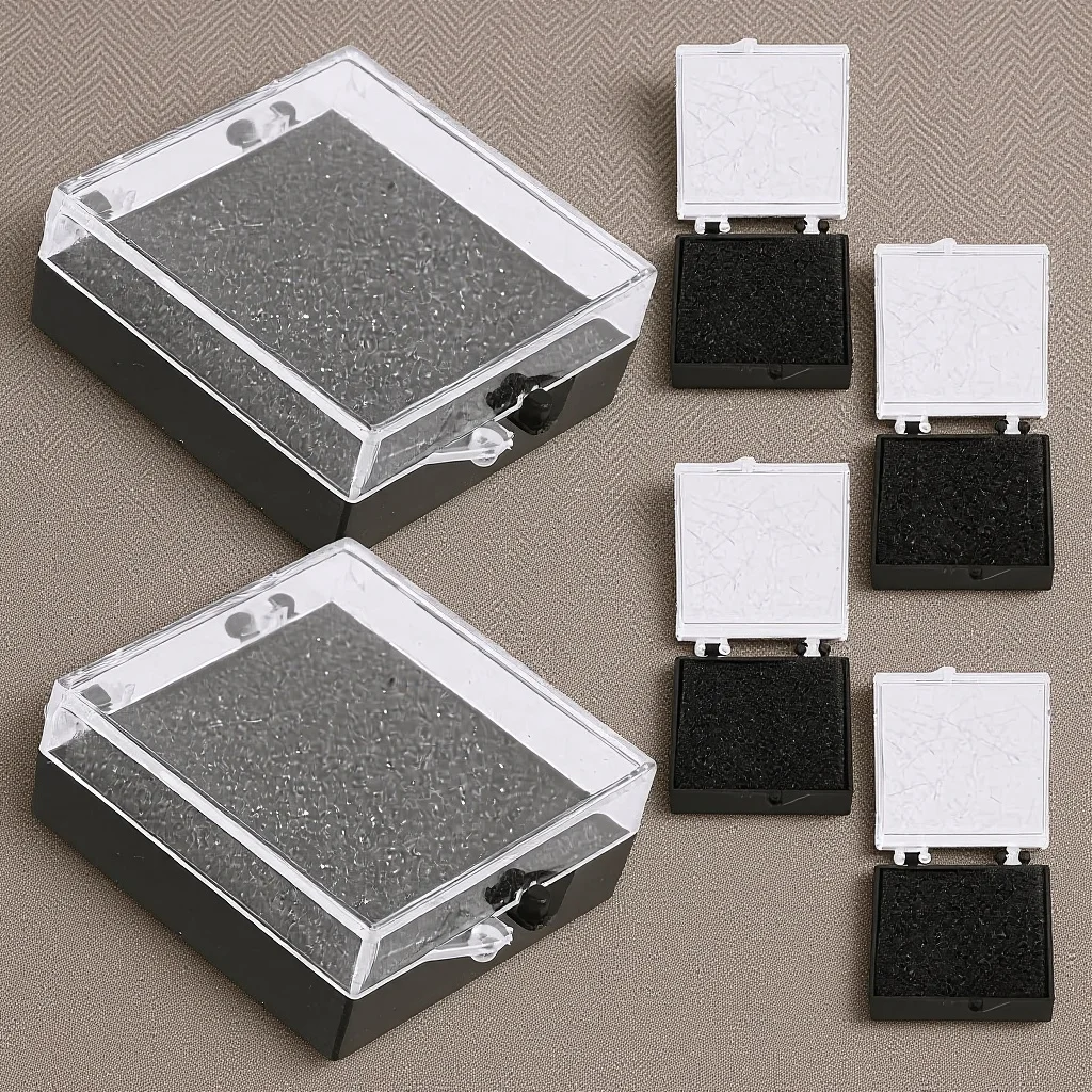 

6 шт., витрина для значков, шикарная коробка для хранения броши с крышкой, органайзер для булавок с лацканами, держатель для ювелирных изделий, коробка для хранения нагрудной шпильки