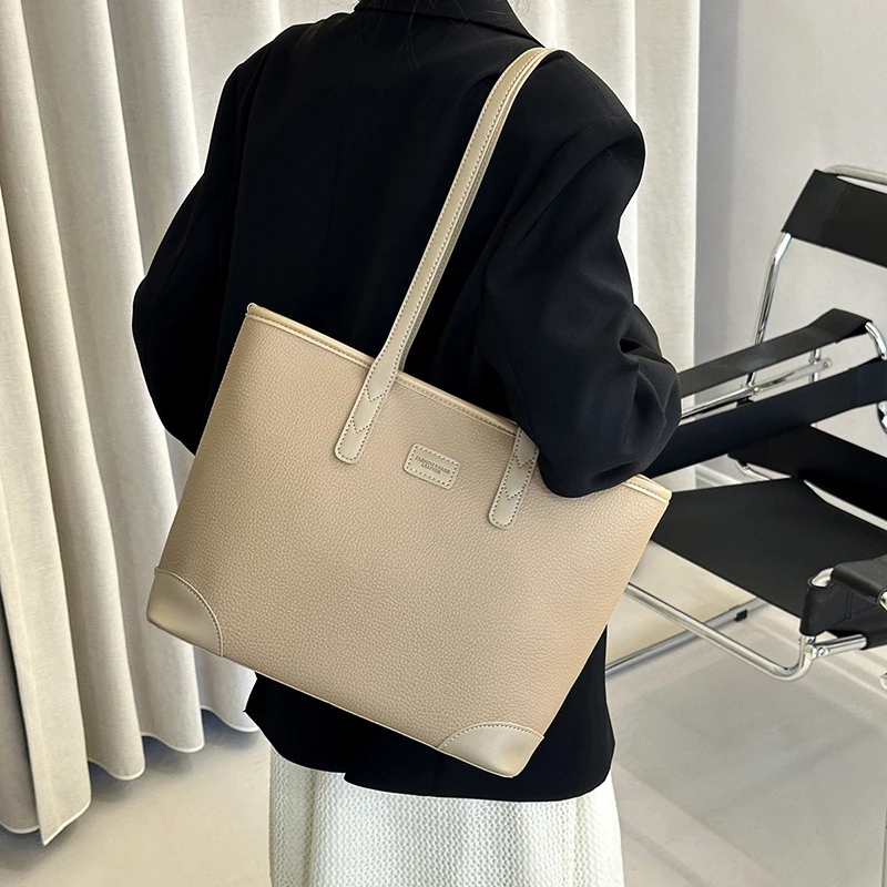 

Fashion Ladies Shoulder Bag PU Leather Big Bucket Purse Women's Crossbody Handbags High-capacity Casual Shopping Tote Bag wallet