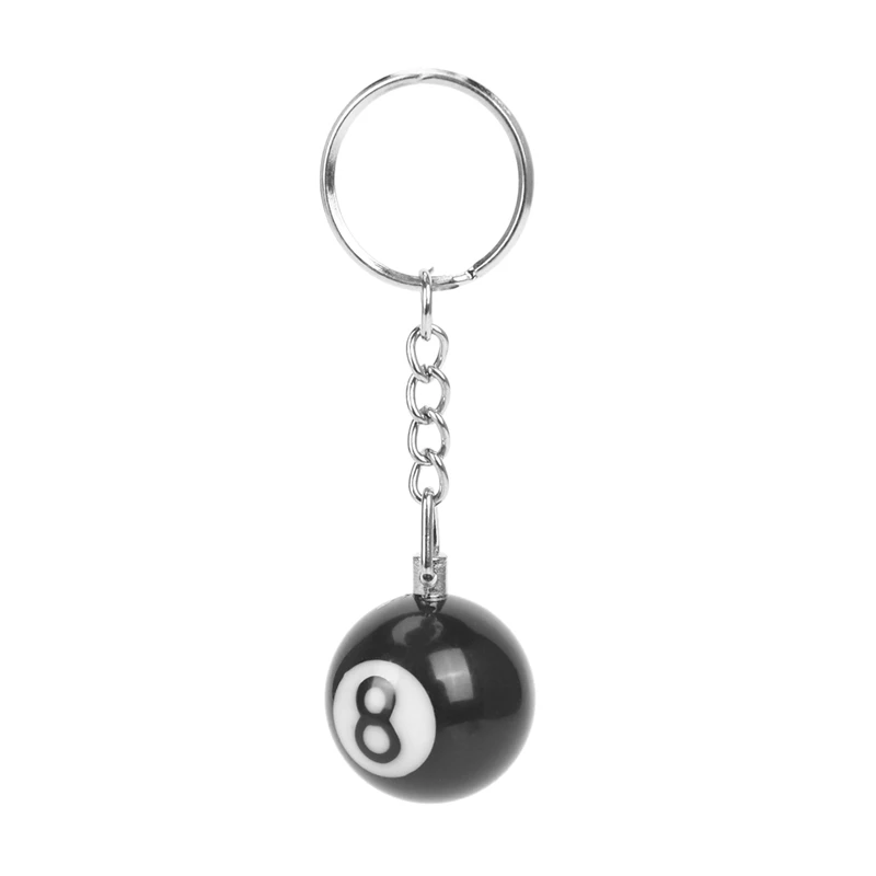 10X Billiard Ball Key Chain Key Ring Happy No. 8