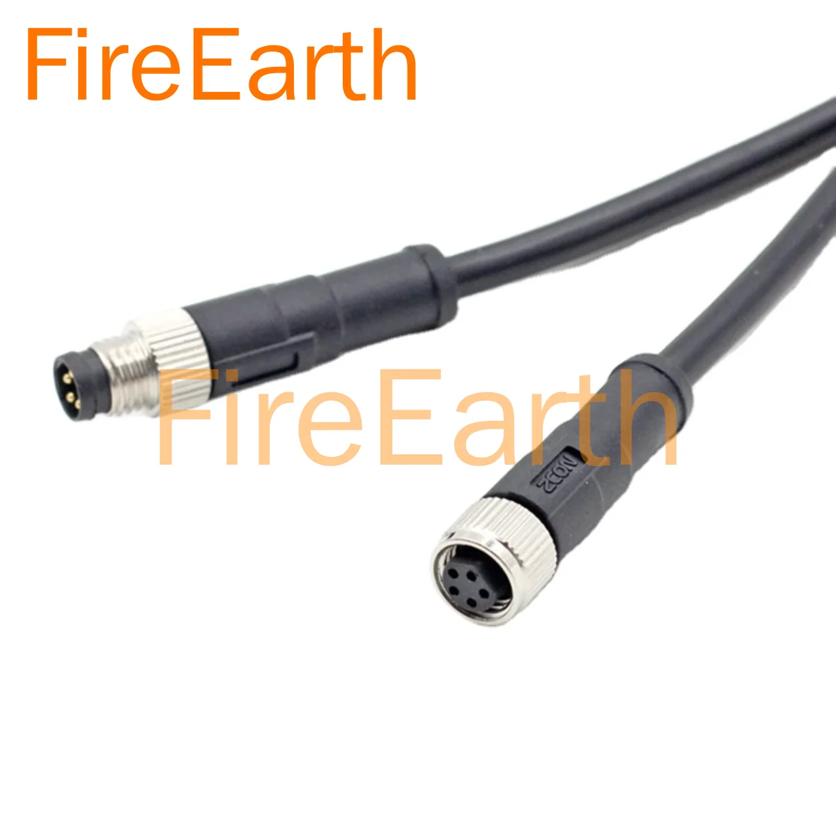 

M8 Straight/bend Aviation Connector, 3pin 4pin 5 Pin B-Code 6 Pin, 8 Pin, IP67 Waterproof Connector Harness, Unshielded, 1m