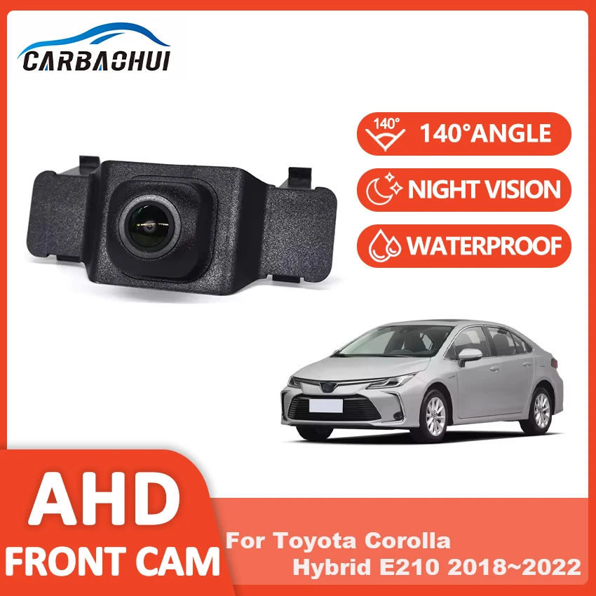 CCD AHD 1080P Vehicle Front Logo Install Front View Camera For Toyota Corolla Hybrid E210 2018~2021 2022