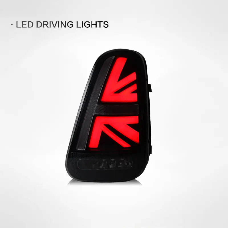 For BMW MINI Coopers R50 Taillight 2001-2006 R52 R53 Upgrade Hatchback Convertible DRL LED Light Tail Lamps Rear Assembly