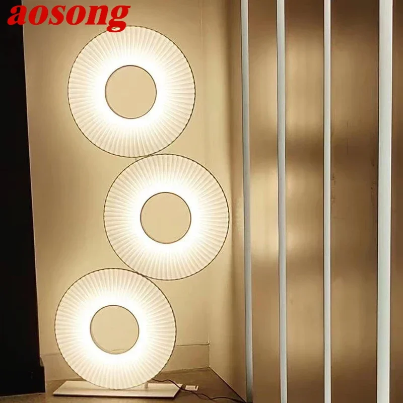 AOSONG Nordic rotundity Floor Lamps Designer Creativity Living Rooms Bedrooms Sample room Minimalist art Lighting Fixtures