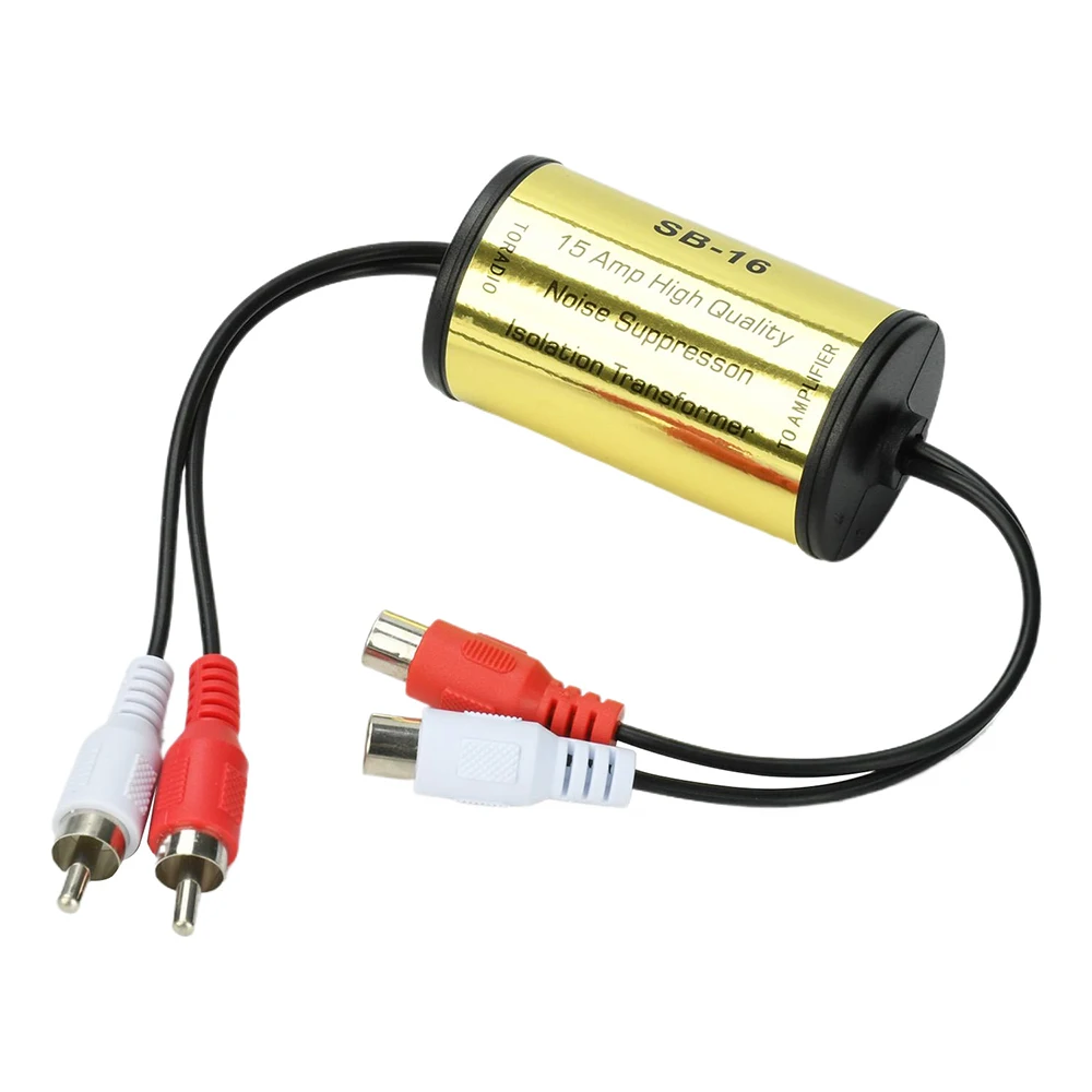 Audio-Rauschfilter-Schleifenisolator für RCA, eliminiert Brummen, Summen und Störgeräusche, Auto- und Heimstereo, Auto-Audio-Filter – Detail 7