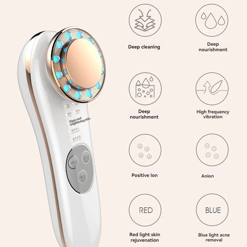 Microstroom Gezichtsmassager Oogschoonheidsapparaat Gezichtslifting Huidvervanging Diepe reiniging Multifunctioneel huidverzorgingshulpmiddel