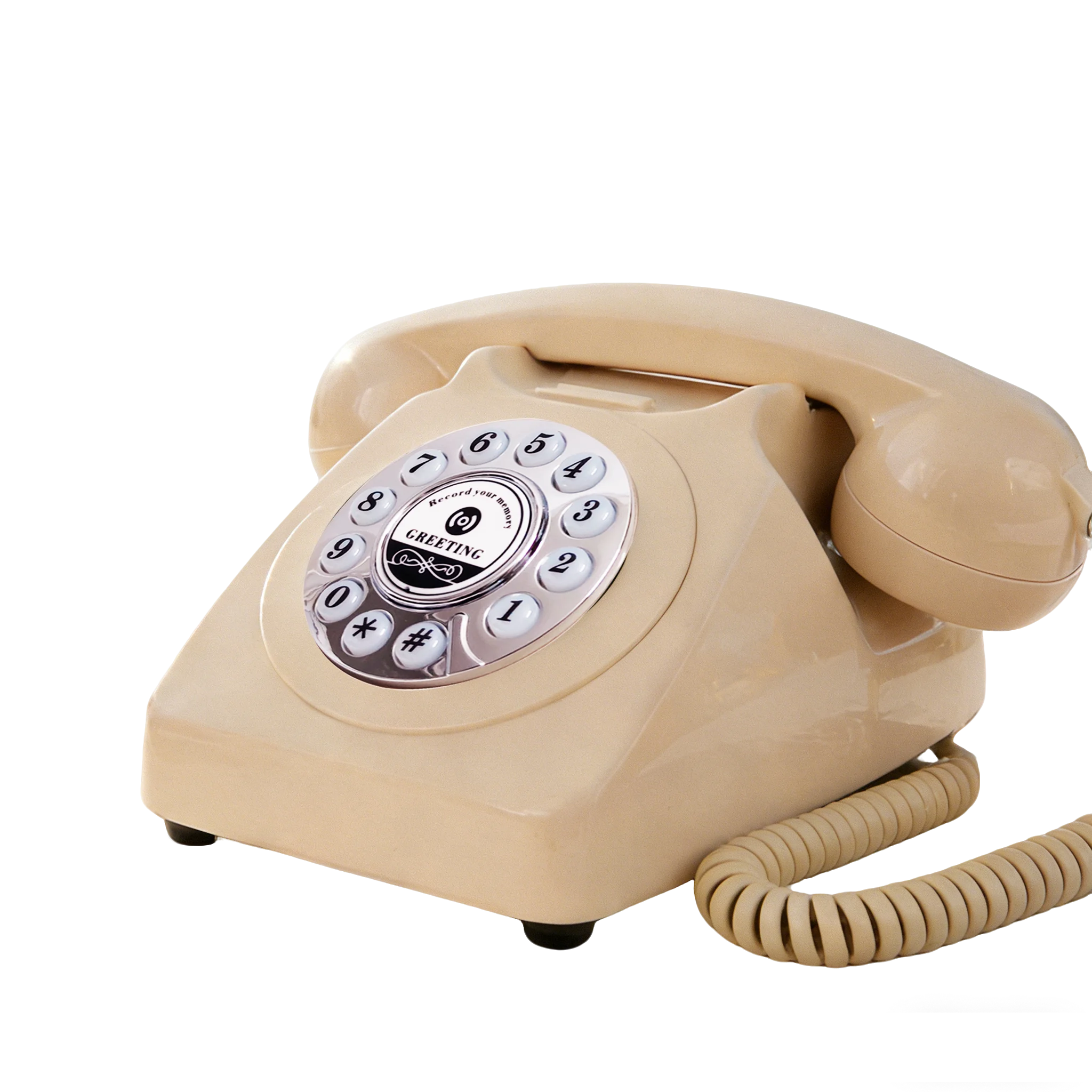 Audioboek Gastenboek Telefoon Spraakgastenboek Bruiloft Klassieke Stijl Retro Telefoon voor Bruiloft Pensioen Afstuderen Verjaardag Feest
