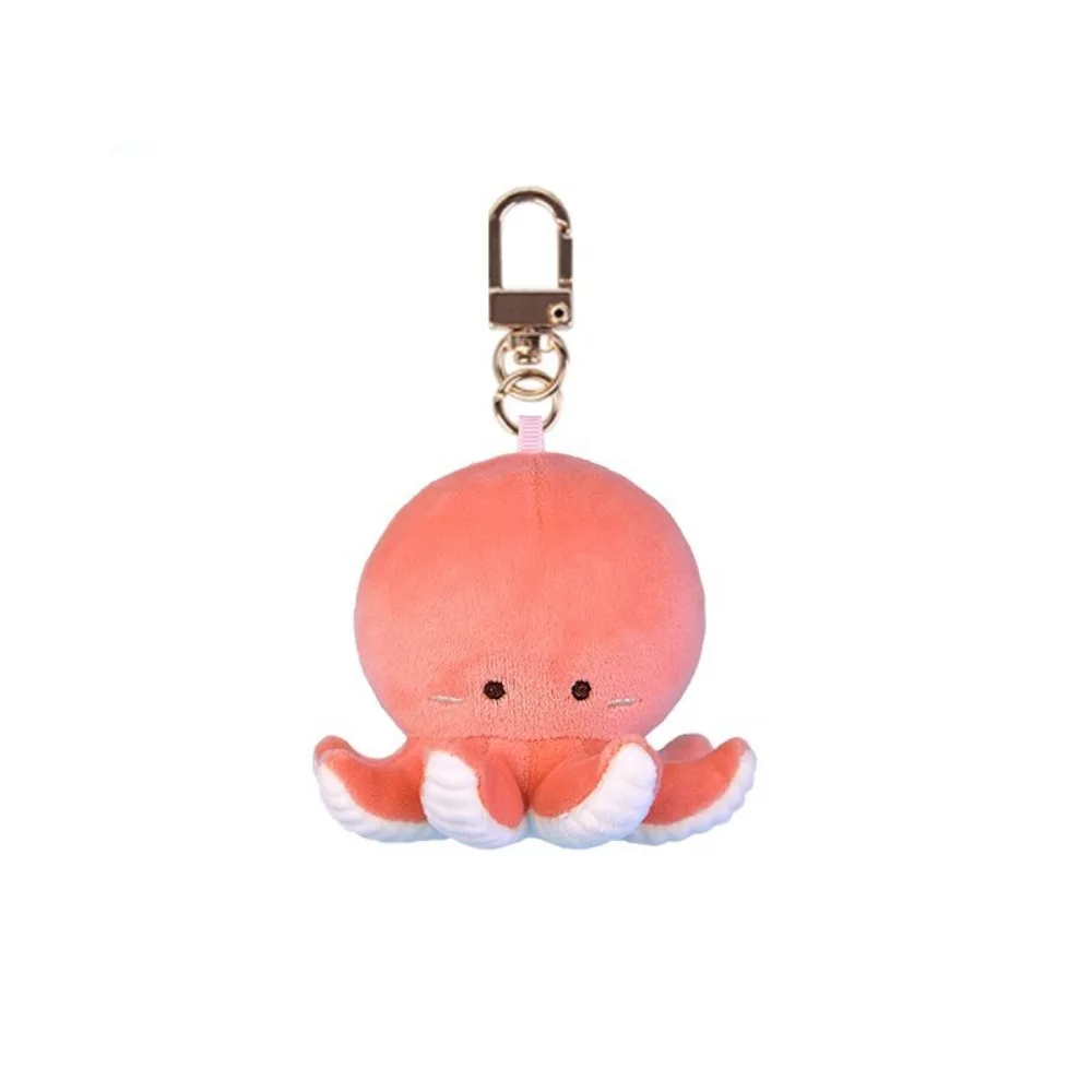 

Soft Ocean Animal Keychain Lobster Simulation Fluffy Octopus Keyring Kawaii PP Cotton Cartoon Plush Pendant Birthday Gift