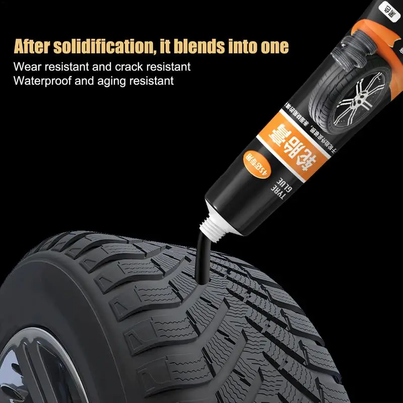 Tire Patch Glue Effective Tire Repair Adhesive Efficient Tire Repair Bonding Adhesive Quick-drying Car Tire Repair Glue 30ml