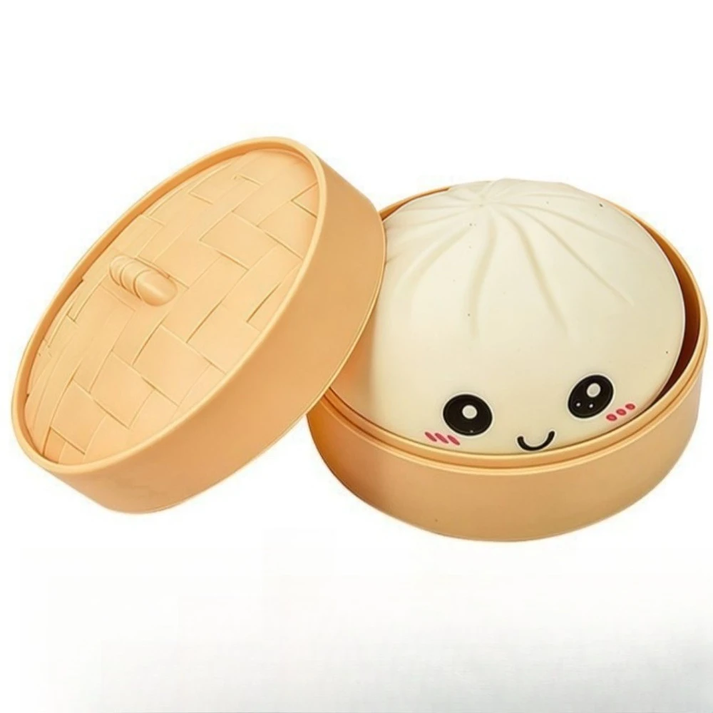 Gesimuleerde kleurrijke dumpling squishy speelgoedjes, langzaam rijzende stressbal, zacht knijpbaar decompressiespeelgoed voor volwassenen & kinderen