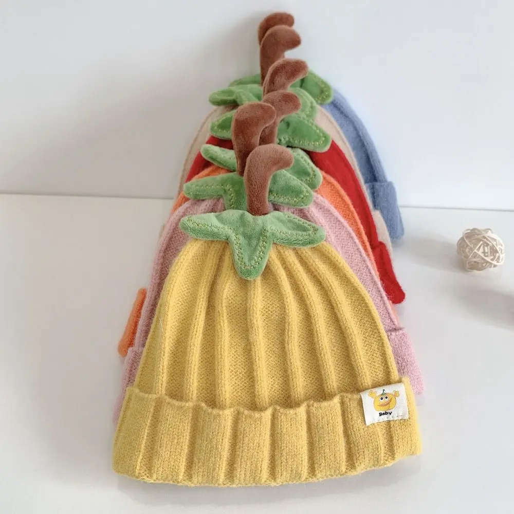 Soft Halloween Baby Pumpkin Hat Winter Infant Kids Toddler Knitted Beanie Hat Autumn Thanksgiving Newborn Baby Hat Boys Girls