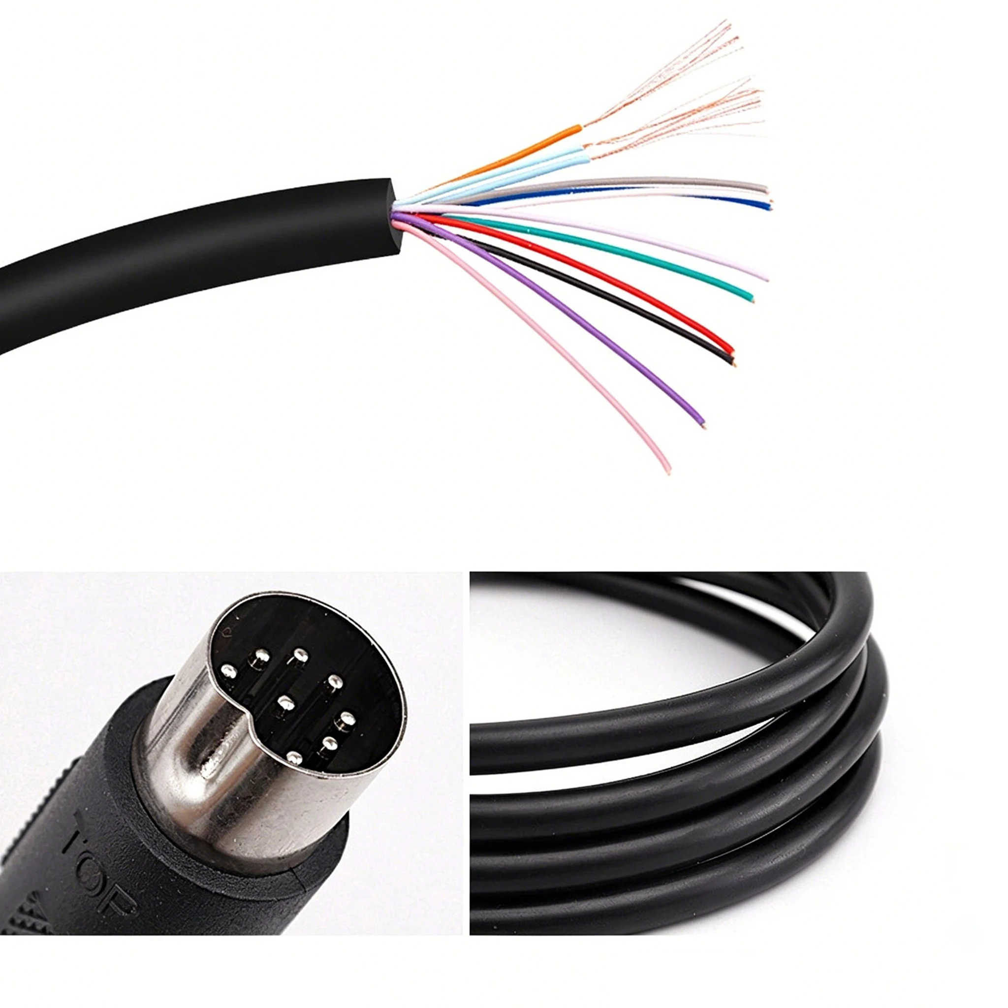 1,8 m, czarny kabel PAL-V Pin RGBS z złączem BNC (Q9) do konsoli Sega MD1 Mega Drive w wersji europejskiej (EU PAL) oraz do monitorów kolorowych CRT. — zdjęcie produktu 6