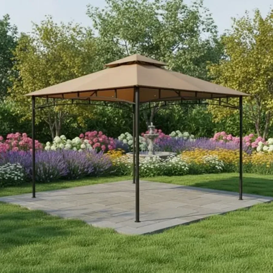 Reinforced RipLock 350 Replacement  Top Cover for ABC 10' x 12' Gazebo Models in Black with UV Protection and Weather Resi