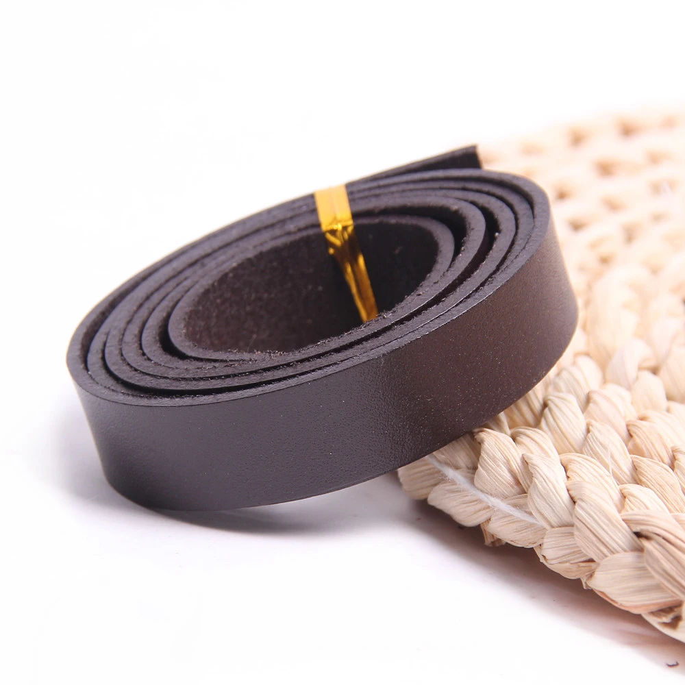 80cm Genuine Leather Strip Black/Brown/Coffee 3-30mm Seamless Flat Leather Cord DIY Handmade Necklace Bracelet Accessories image 5