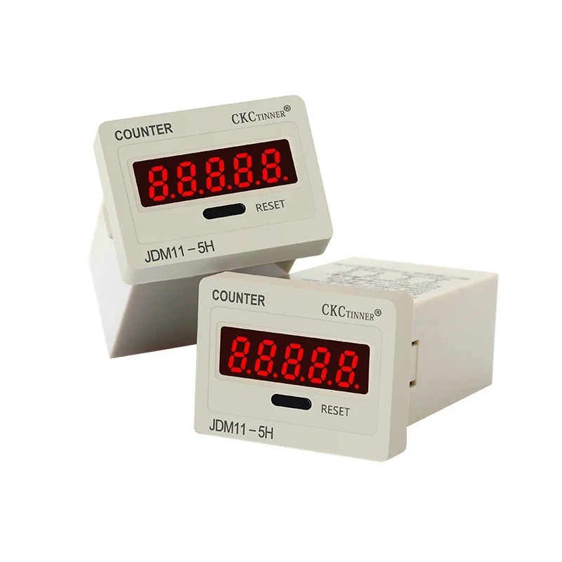 No Voltage Digital Display Electronic Counter JDM11-5H/6H 5/6 Bit Industrial Counter Power Failure Memory 24/36/110/220/380V