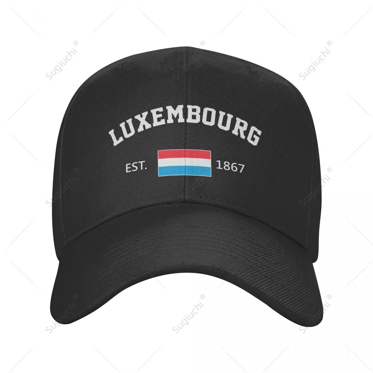 Unisex Baseball Cap Luxembourg EST.1867 Independence Day Wild Sun Shade Peaked Adjustable Outdoor Caps for Men Women