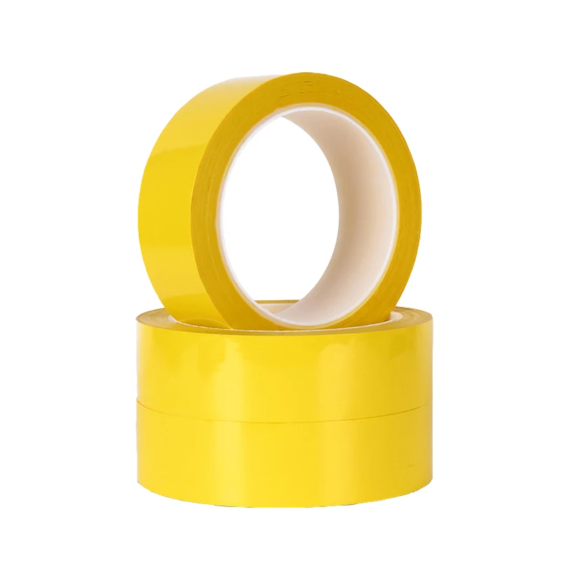 PET Tape 66m/roll Yellow Mylar Sheet10-60mm with Adhesive High Temperature Resistant Electronic Components Fixed Insulation Tape