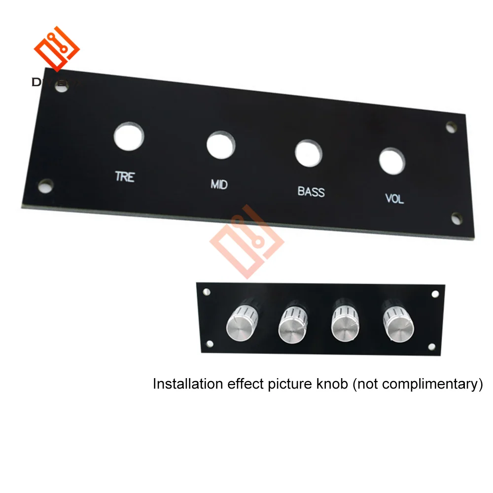 11.9x3.6cm RCA Terminal Wall Panel Plate Input Phono Chassis Socket Audio Adapter for NE5532 Active Tone Board Companion Panel