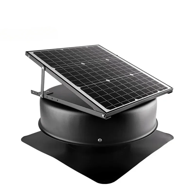 Ventilating Fans Solar Powered Roof Exhaust Fan with Solar Panel for Factory 14 Inch