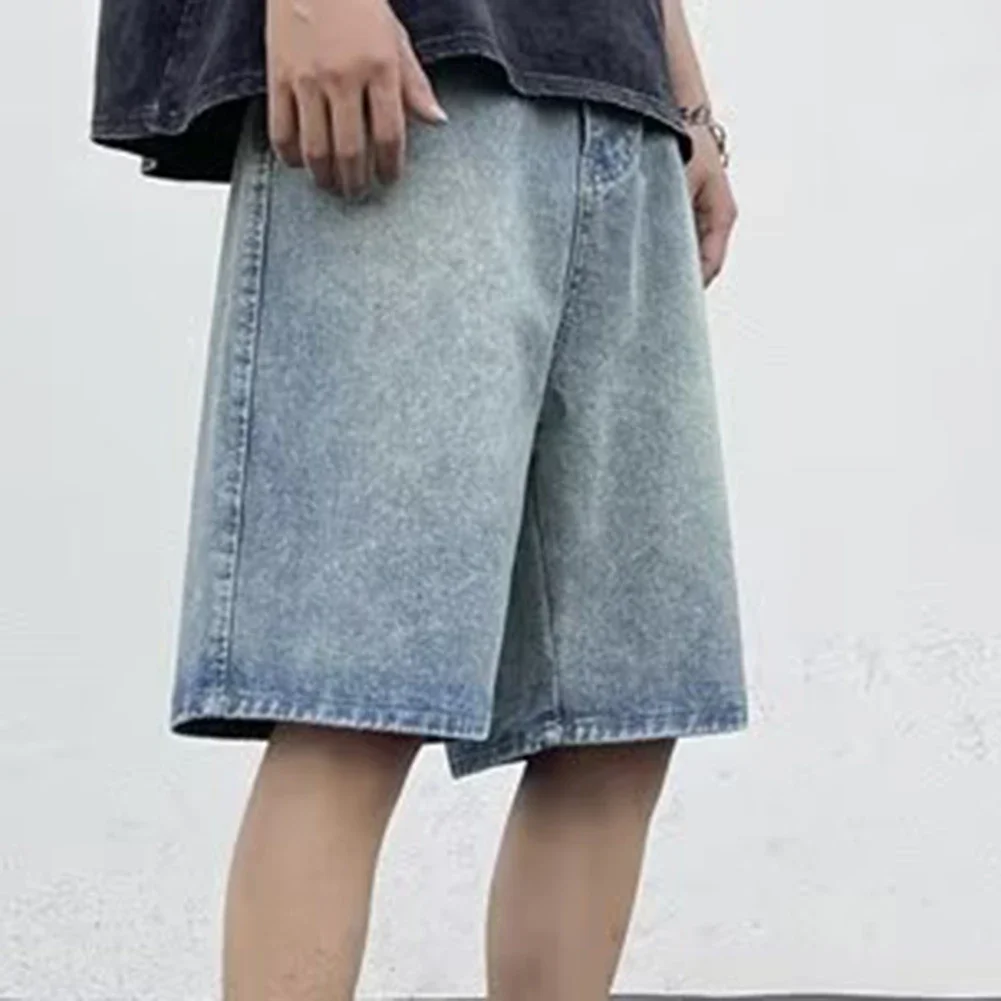 Retro Thin Shorts Comfortable Daily Wear Casual Outing Comfortable Retro Style Shorts Washed Jeans Multiple Sizes Available
