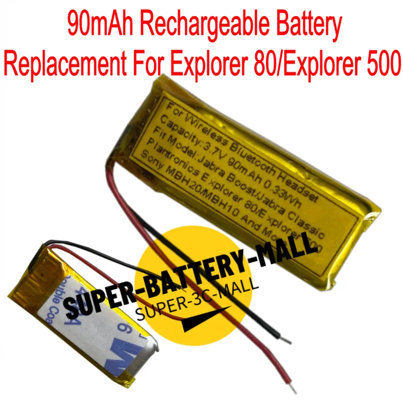 

For Plantronics Explorer 80 & Explorer 500 Bluetooth Headset New 90mAh Battery