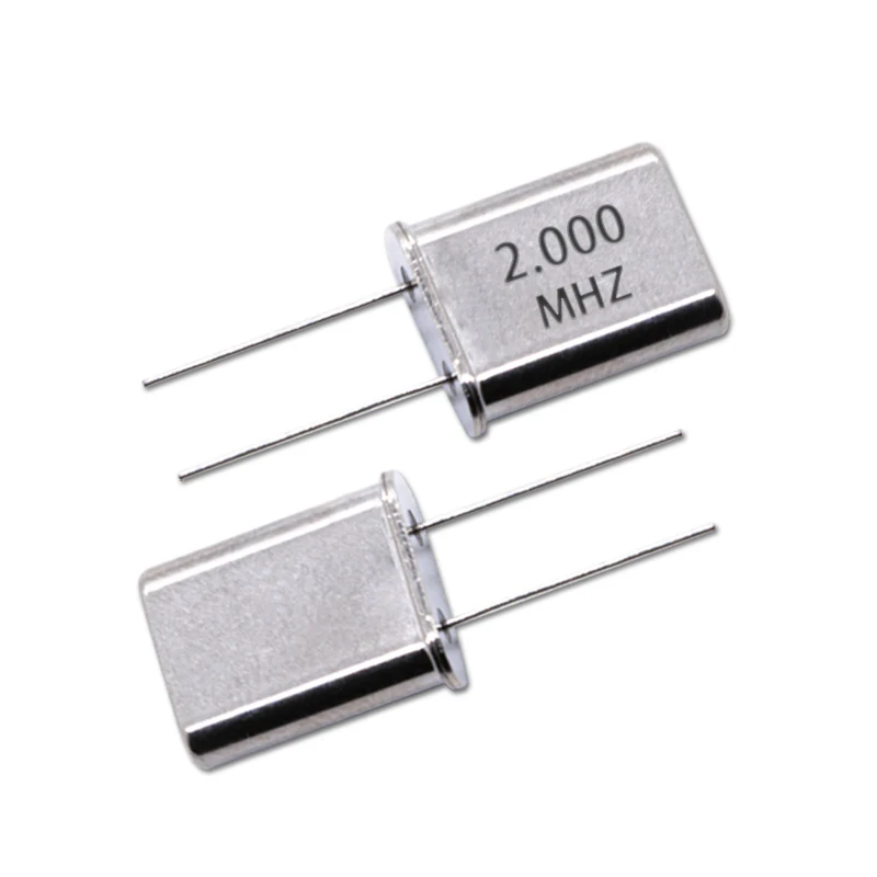 (5PCS) HC-49U 2M 2MHZ 2.000MHZ DIP-2 Quartz Passive Crystal Resonator 20PF 20PPM HC/49U