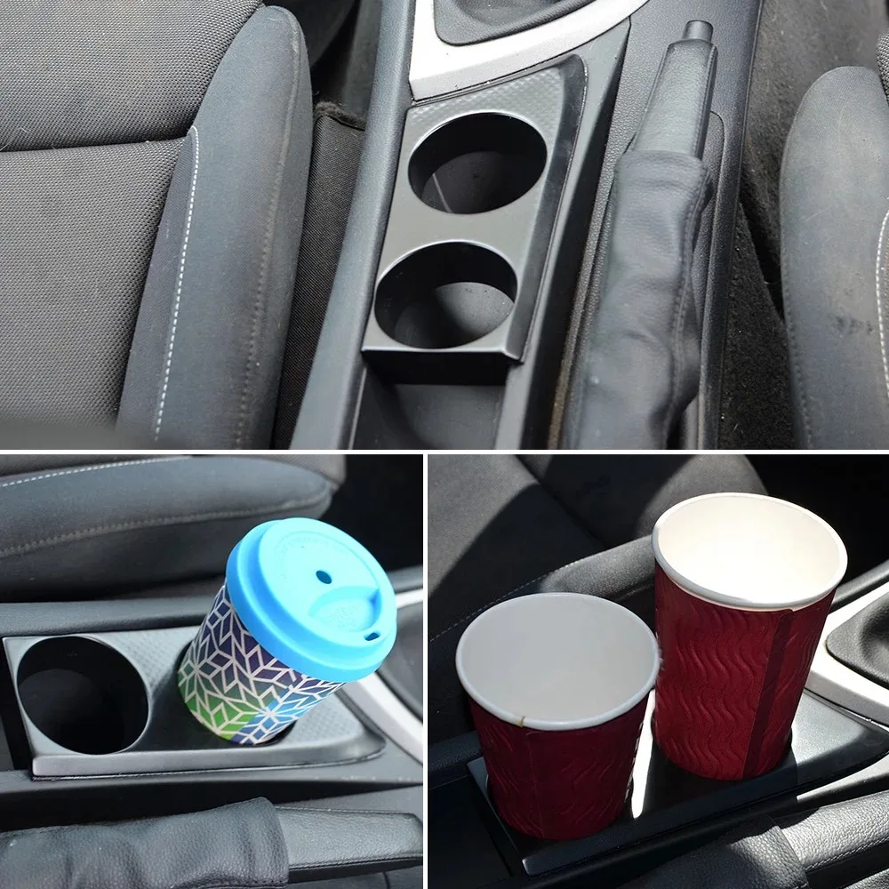 Carbon Fiber Look High Quality Front Center Console Drinks Water Cup Holder Bracket for-BMW 1 Series E81 E82 E87 E88 RHD