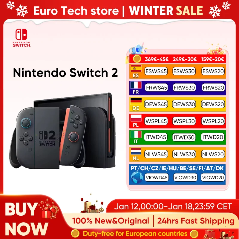 Nintendo Switch 2 Original 7.9 pouces écran LCD Joy-Con2 poignée Console Stable Mode TV Console de jeu vidéo N2 nouveau 2025