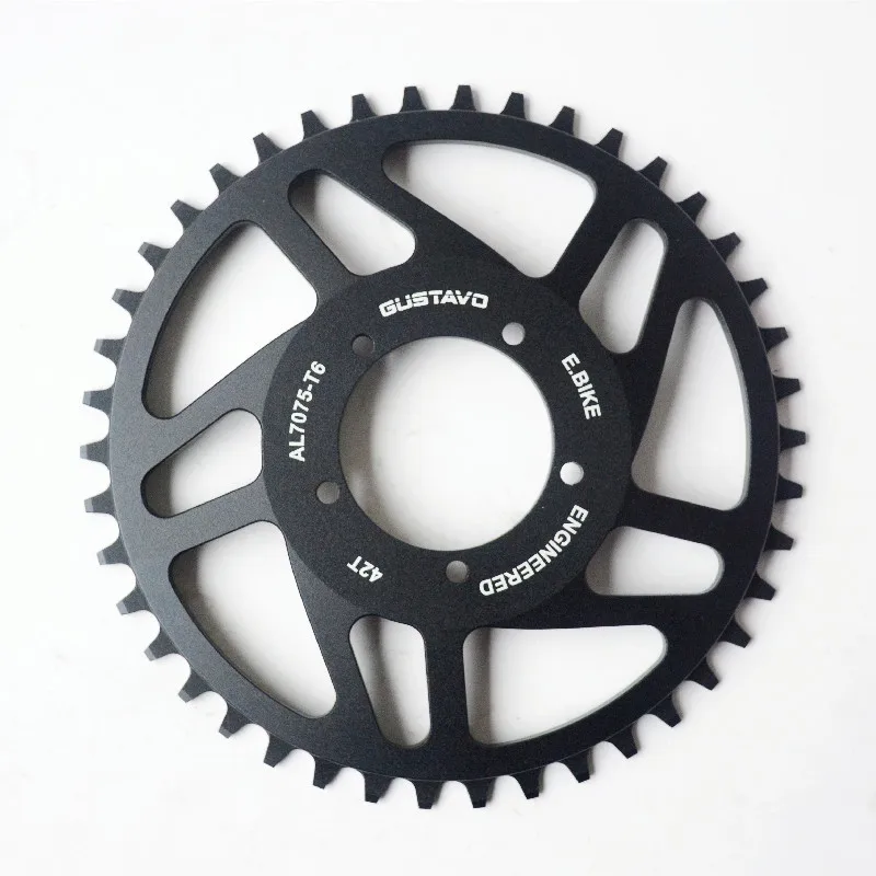 Gottavo e-bike chainring 42t para bafang bbs01 bbs02 bbshd m625 liga de alumínio de alta qualidade acessórios de bicicleta elétrica