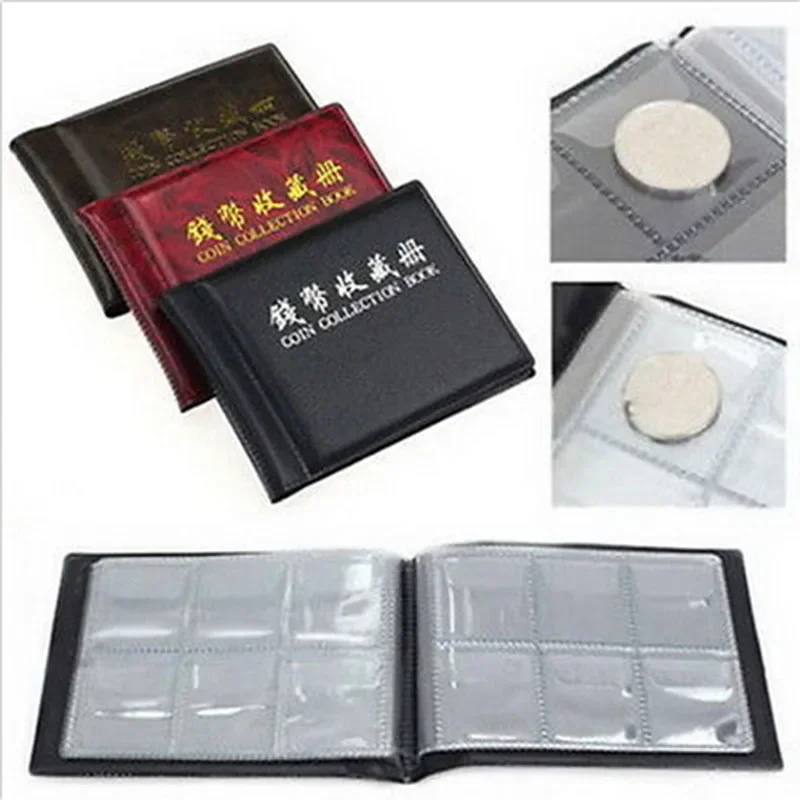 Book Coin Album Holder Pockets 35*40mm Openings Collection Storage Collecting Penny Container Hot New Portable