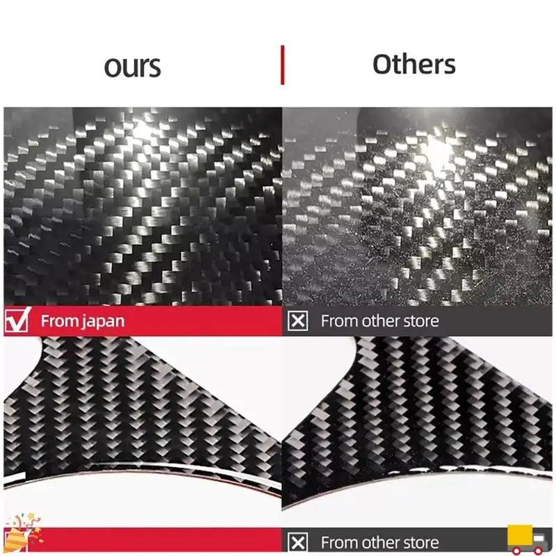 For A6 4F C6 2005-2011 Carbon Fiber Rear Air Conditioning Outlet Valve Sticker AC Cover Frame Trim Car Accessories