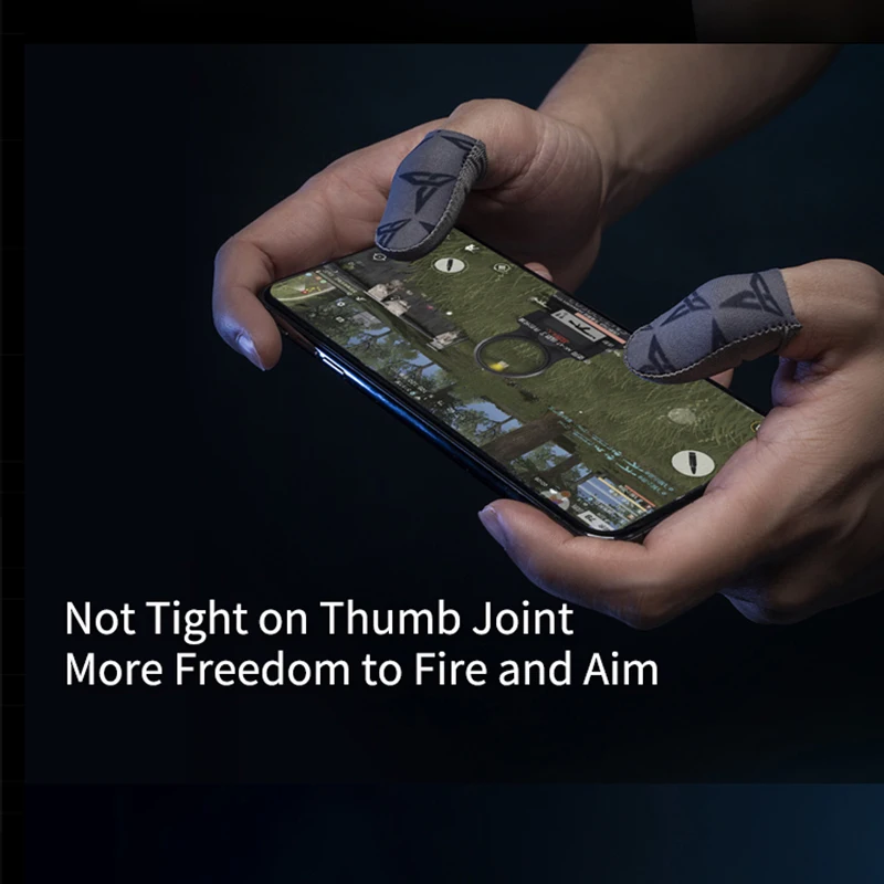 Flydigi غطاء أكمام إصبع الألعاب من القماش الفضي P1 Lite 40D نايلون مقاوم للاهتراء + محتوى فضي 100% حساسية عالية رفيع للغاية