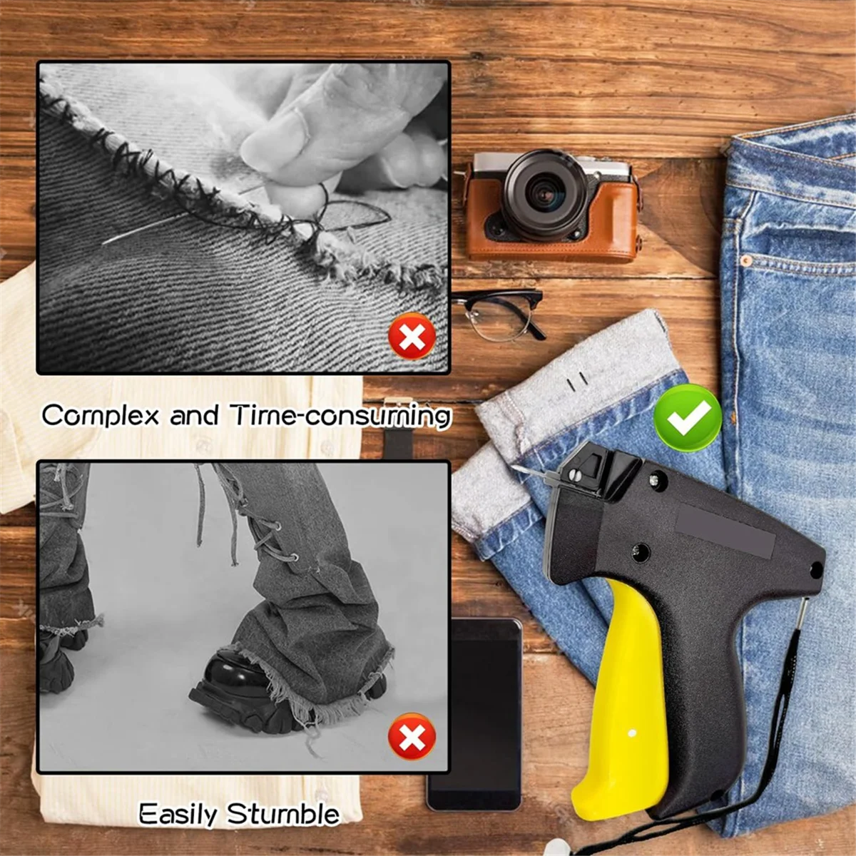 ملصق ماكينة الخياطة - مجموعة، ملصق إبرة دقيقة - لإبرة الملابس - ملصق - لخياطة الملابس وخياطة اللحف