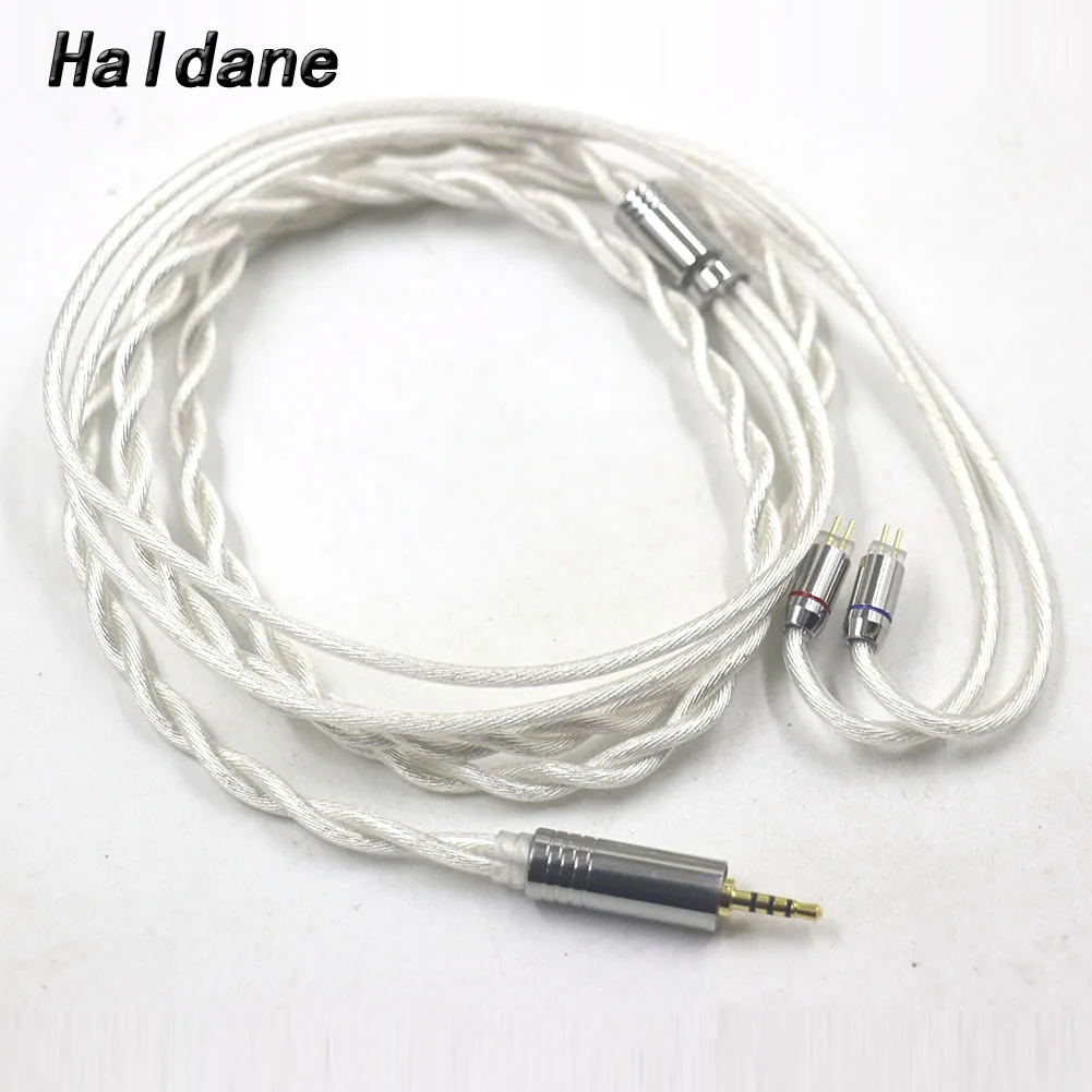 Haladne 1.2m Tianshanxue Series Earphone Upgrade Cable Gold Silver Palladium Copper Advanced Element Hybrid Cable