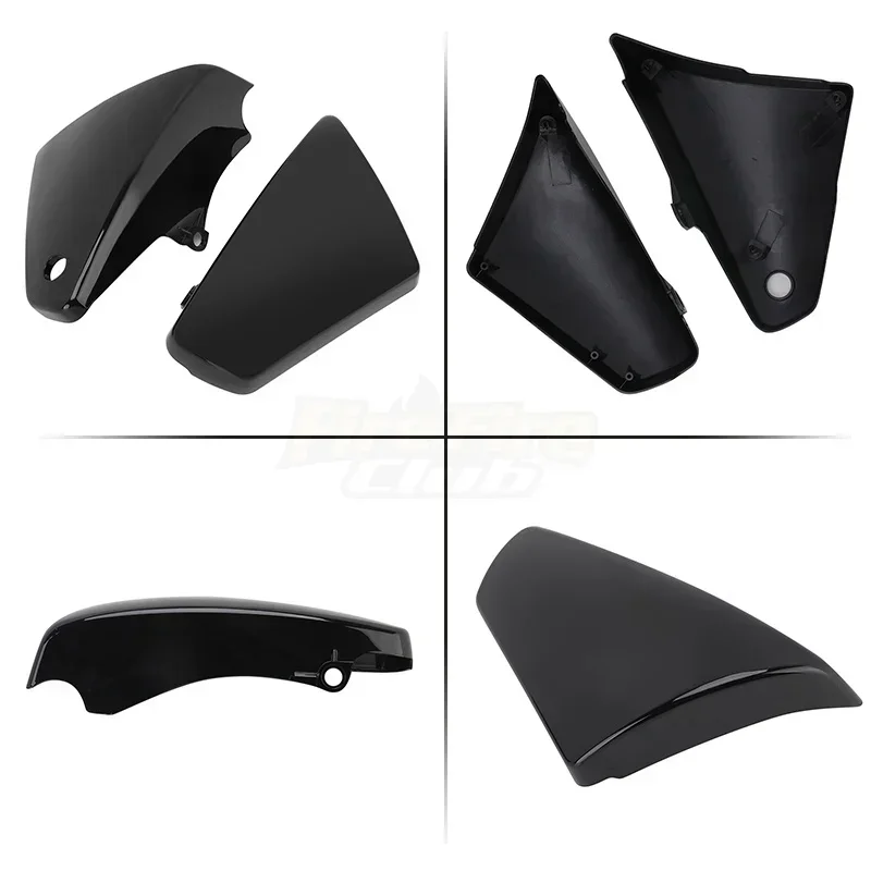 For Kawasaki Vulcan VN900 Classic Custom 2006-2020 Black Motorcycle Battery Side Fairing Covers Frame Guard Protector