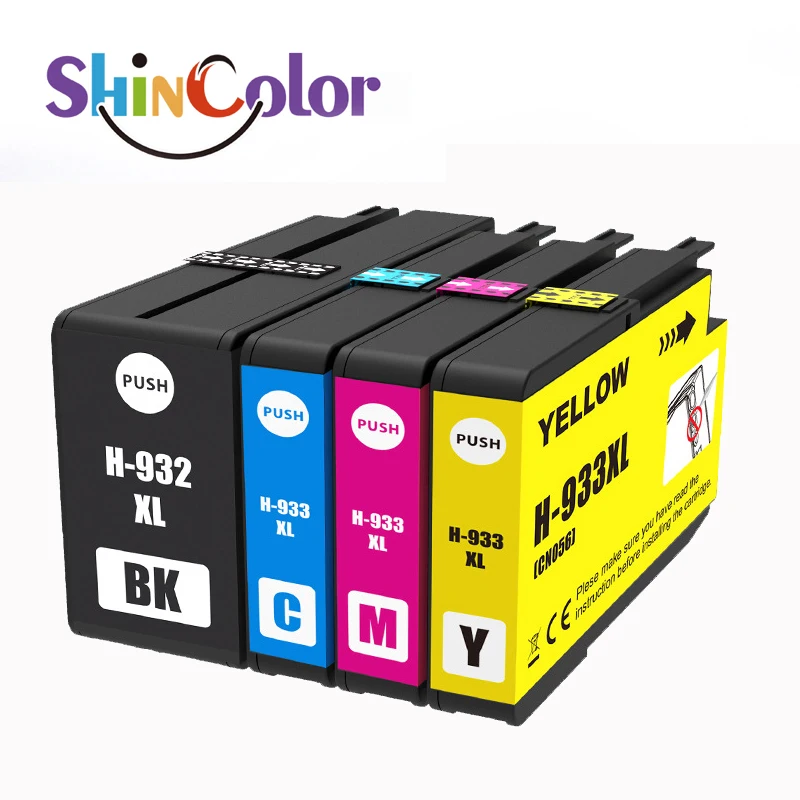 

ShinColor HP 7110 Ink cartridge 932XL 933XL 932 XL 933 XL for Officejet 6600 6700 7610 7612 7620 6100 7510