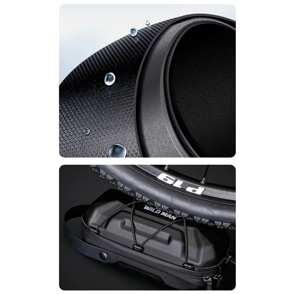 2L سكوتر كهربائي حقيبة أمامية مقاوم للماء إيفا هارد شل حقيبة سعة كبيرة عاكسة حقيبة مستقرة للدراجات النارية سكوتر كهربائي #5