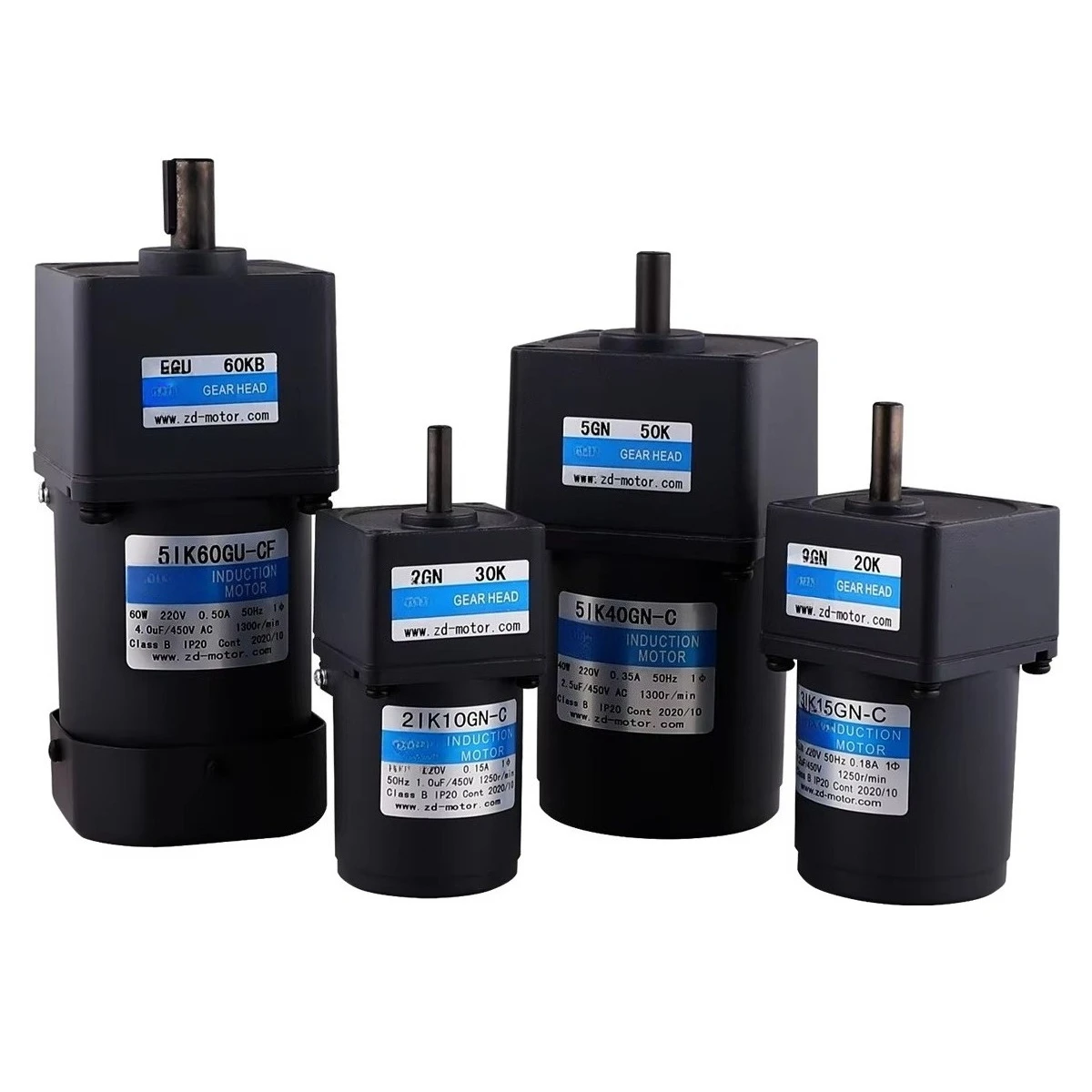 

60Mm-104mm 10w-200W Low Speed High Torque Single Phase Three Phase AC Induction Speed Regulation Gear Motor