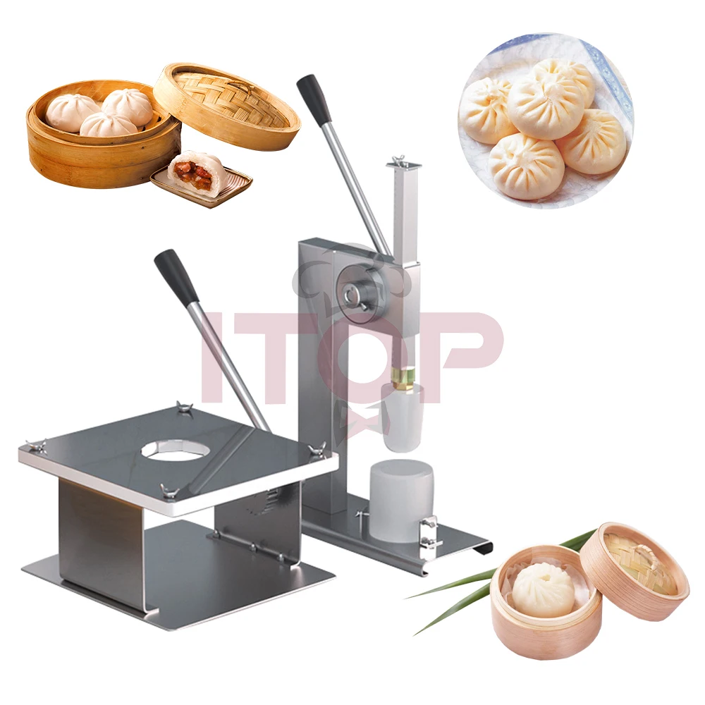 ITOP Steamed Bun Forming Making Machine Manual Steamed Stuff Bun Maker Baozi Maker 3 Sizes Molds Optional Kitchen Equipment