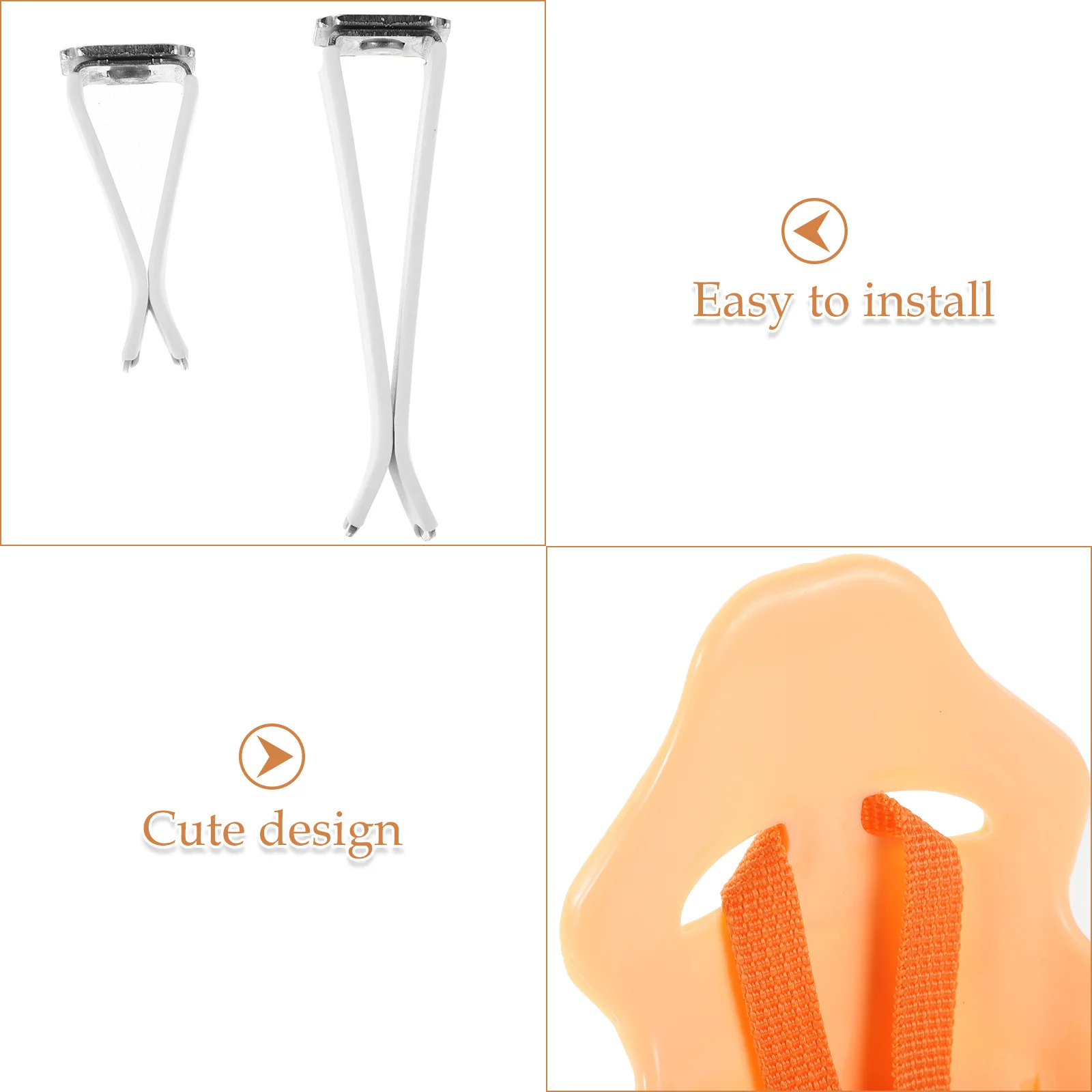 1 مجموعة مقعد تنفيس الهواء لـ Plushies ملحقات لطيفة لينة مقعد السيارة الديكور التظاهر اللعب ديكور السيارة الداخلي تنفيس كليب #2