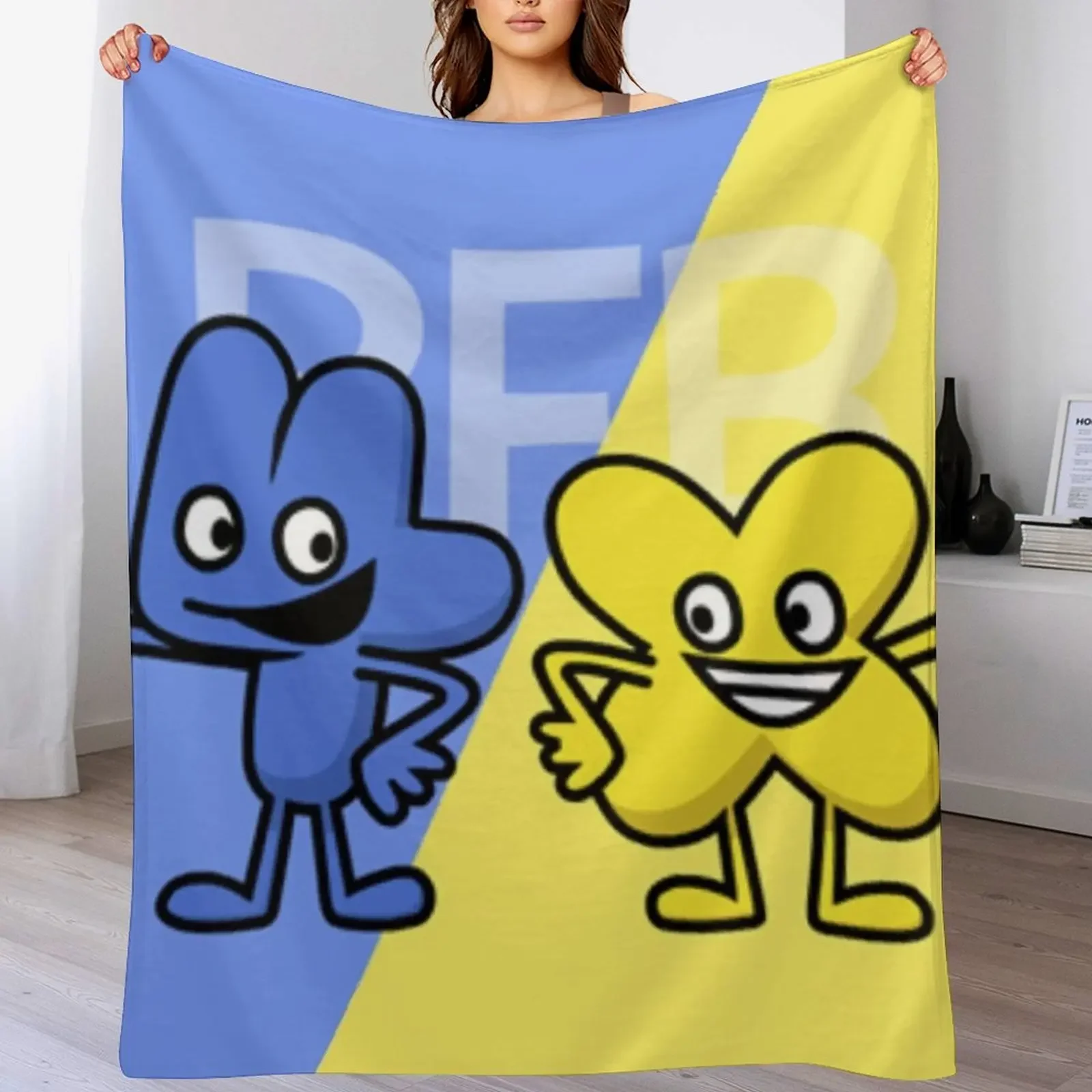 

BFB 4 and X design Throw Blanket Extra Large Throw Thermals For Travel Cute Soft Blankets