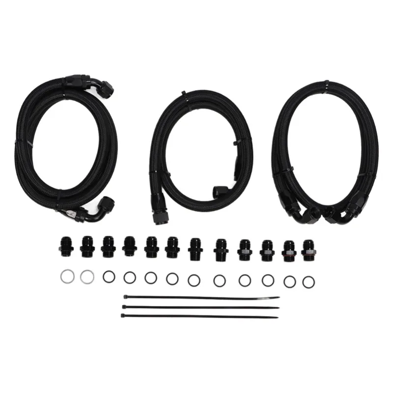 

Heavy-Duty Metal Transmission Cooler Lines Kit – Includes Durable Cooler Hoses, Compatible with Duramax Diesel LB7 LLY 6.6L Engi