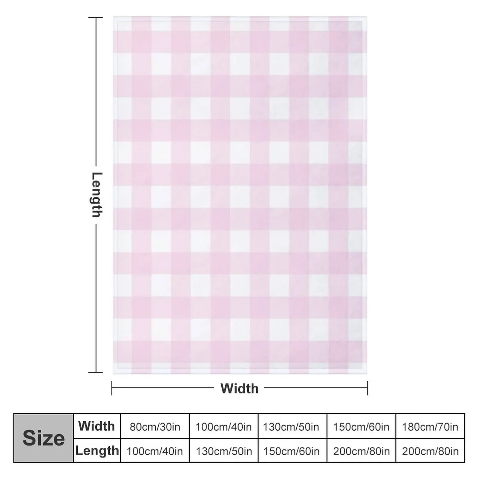 Soft Pink And White Stripe Check Plaid Pattern Throw Blanket christmas decoration Shaggy Blankets