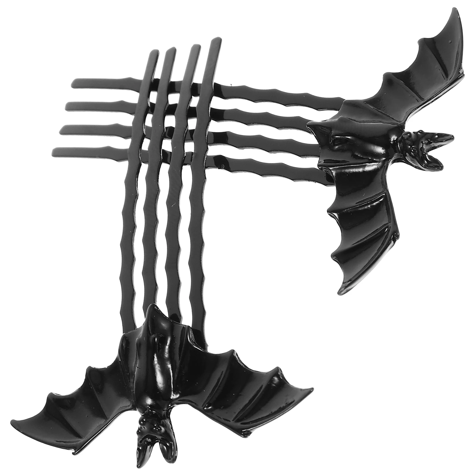 

2 шт., расчески для волос на Хэллоуин, форма летучей мыши, прочный материал из сплава, вечерние аксессуары для волос, карнавальный костюм, головные уборы, расчески для волос на Хэллоуин