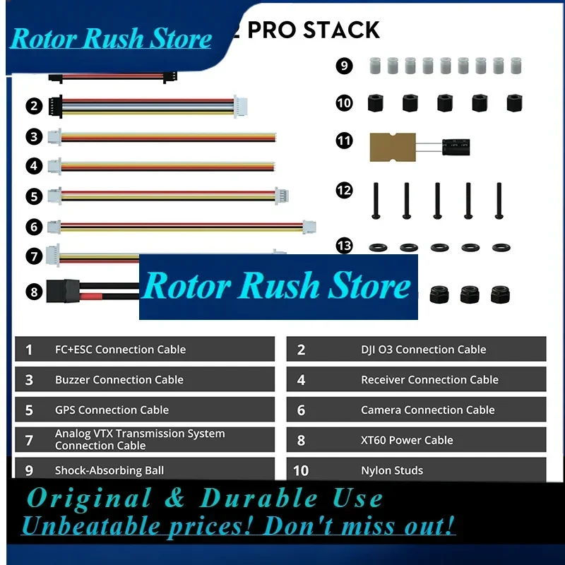 RoRuSFlywoo GOKU F722 Pro V2 55A AM32 32Bit 128K 30X30 Stack