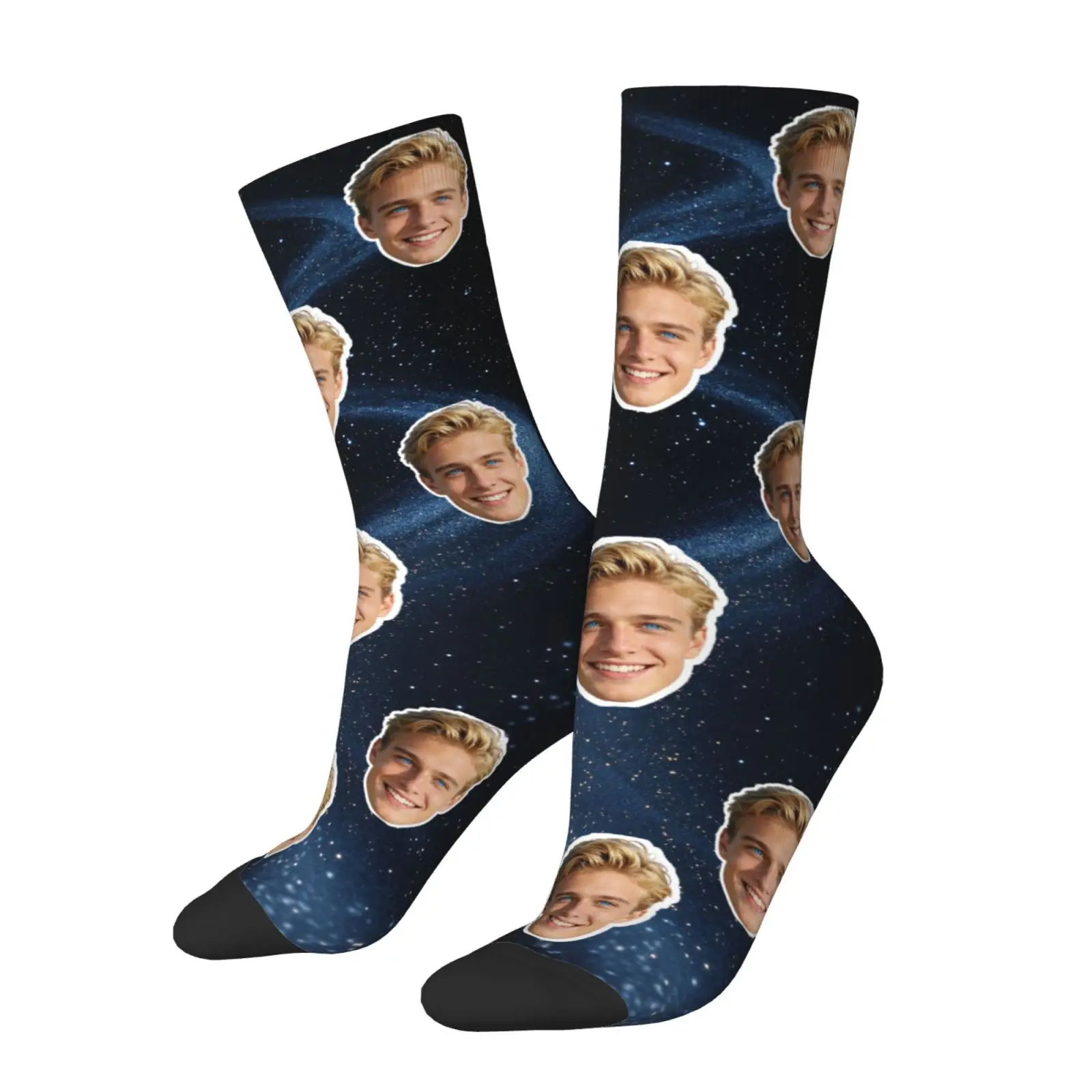カスタマイズされた顔の形の靴下 DIY ユニセックスのカスタマイズされた靴下 パーソナライズされた写真の靴下 写真の靴下 ギフトとしてのカスタマイズされた靴下