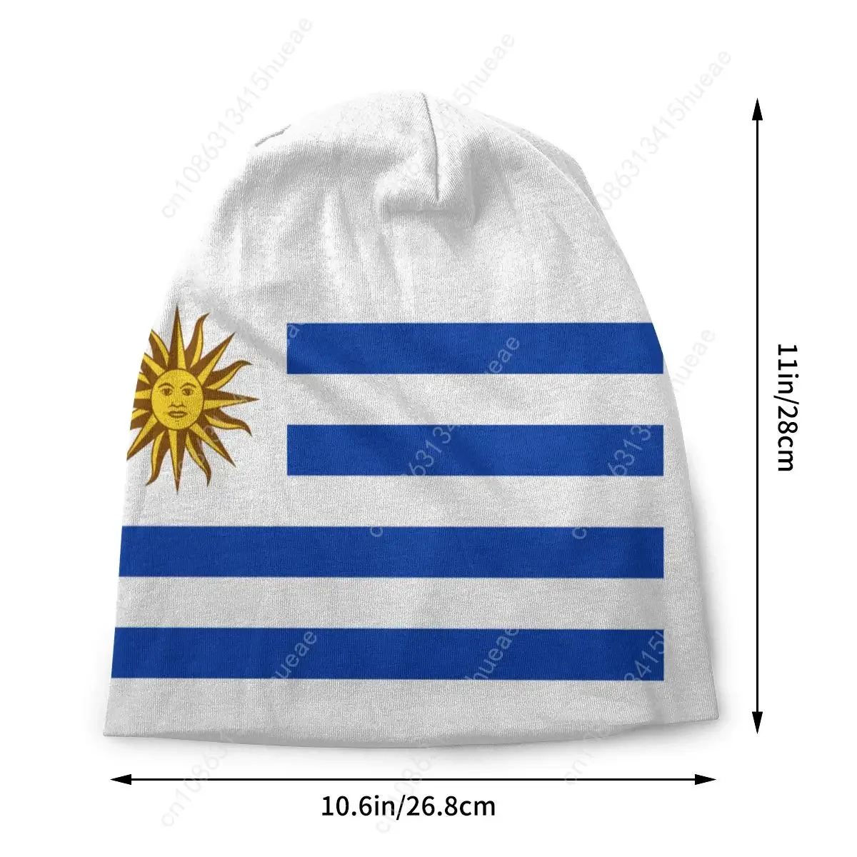 Flag Of Uruguay Hip Hop Skullies Beanies Caps Unisex Bonnet Winter Warm Knitted Hat Women Men Adult Beanie Hats Outdoor Ski Cap