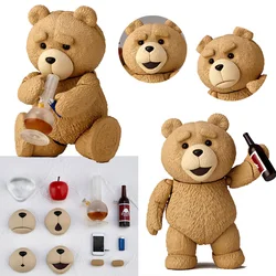 TED 2 Ted miś BJD figurka niesamowita Yamaguchi Revoltech nr 006 Teddy Brick PVC w pudełku Model filmowy zabawkowa figurka na prezent akcji